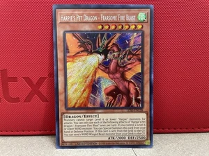 Harpie's Pet Dragon - Fearsome Fire Blast Limited Ed Secret Rare LDS3-EN138 - Picture 1 of 2