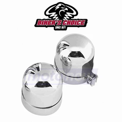 Bikers Choice Shock Absorber Top Dome Covers for 1955-1956 Harley Davidson rt - Image 1 of 4