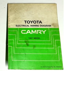 Toyota Camry 1987 diagramas de cableado eléctrico manual de fábrica OEM - Imagen 1 de 5
