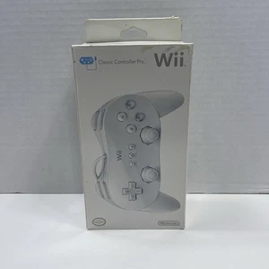 New Sealed OEM Nintendo Wii Wired Classic Controller Pro White RVL-005 - Picture 1 of 7