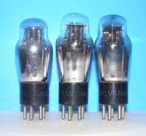 No 27 Sylvania radio audio amplifier vacuum 3 tube valve tested ST shape 227 327 - Picture 1 of 3