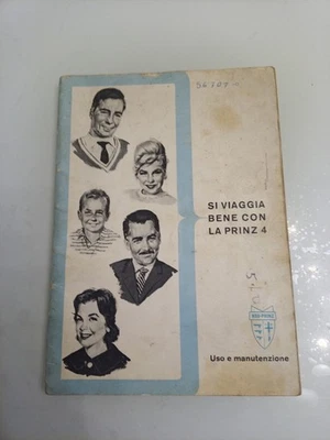 NSU Prinz 4 fine anni 60 manuale uso manutenzione originale italiano - Immagine 1 di 4