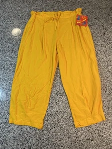 Vintage Jams World Women’s Rayon Pants Size Medium NWT Sunflower - Picture 1 of 10