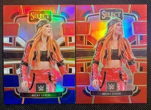 2024 Select WWE Becky Lynch Lot Of (2) Silver + Red /175 Prizms! #88 - Picture 1 of 3