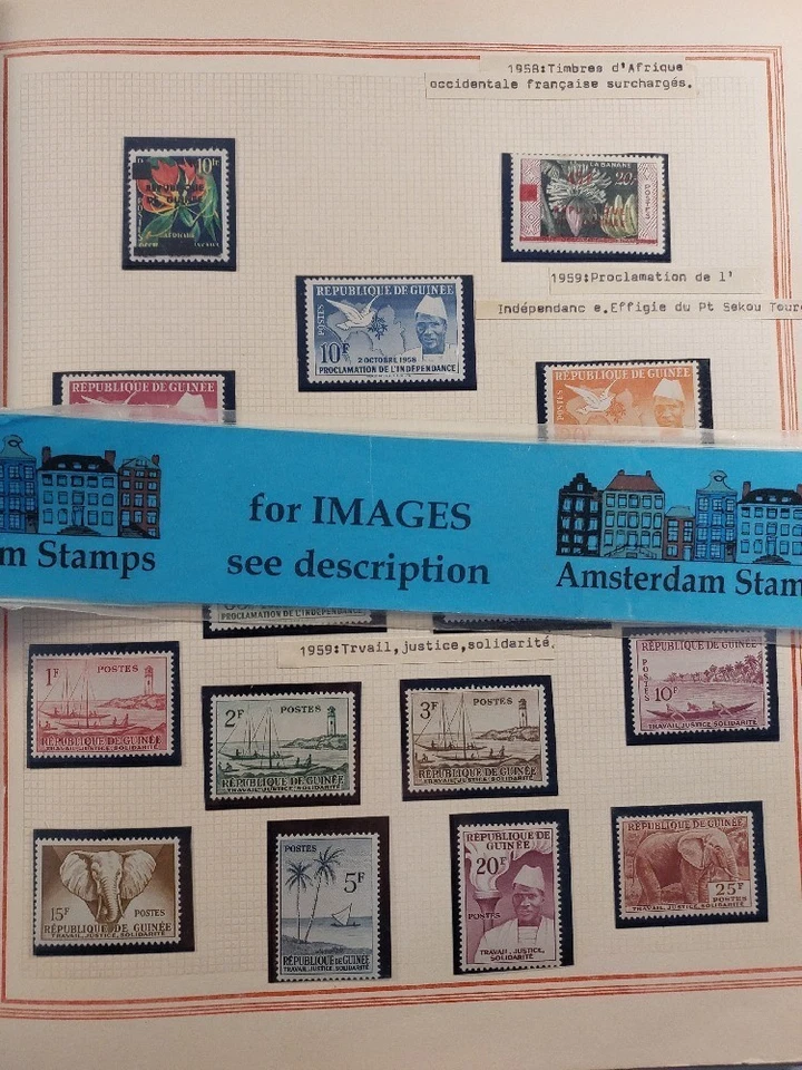 Guinea very fine MNH collection in album good TOPICS + High CAT TOP! - Image 1 of 1