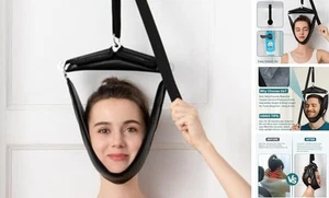 Nackenstrecker Halszuggerät für den Heimgebrauch - über der Tür schwarz - Bild 1 von 8