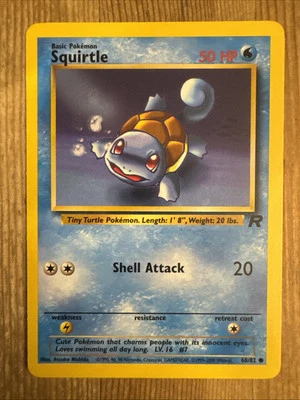Squirtle - 68/82 - Pokemon Team Rocket Unlimited Card WOTC VLP - Image 1 of 2