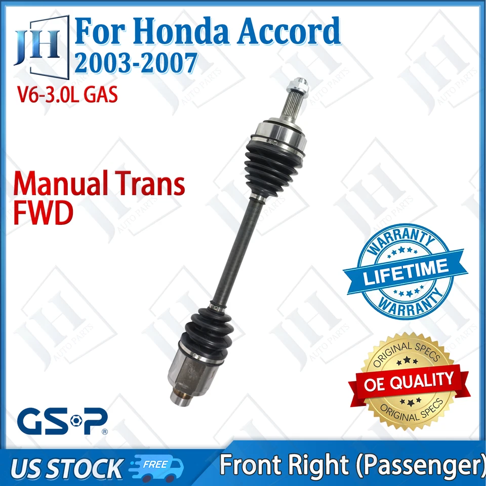 OE Front Right Passenger CV Axle Shaft For 2003-2007 Honda Accord V6 FWD Manual - Image 1 of 4