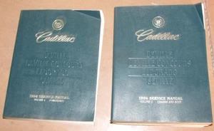 Cadillac Deville Eldorado Seville 1994 manual de servicio juego de 2 libros - Imagen 1 de 1