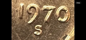 1970 S DDO-011 / Schwebedach / Stempelglanz Lincoln Penny Fehler A-370 - Bild 1 von 11