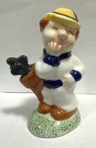 Vintage 1990’ Fitz & Floyd OCI Omnibus Salz oder Pfefferstreuer Golfer & Golftasche - Bild 1 von 10