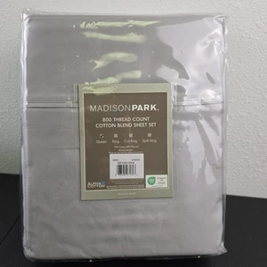 Madison Park 800 Thread Count Cotton Blend Sateen Deep Pocket Bed Sheet Set - Picture 1 of 7