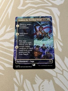 Awaken The Honored Dead 383 Borderless NON Foil Tarkir Dragonstorm TDM MTG Magic - Foto 1 di 2