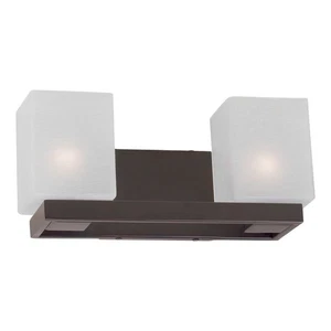 Forte Lighting 5083-02-32 Signature Bathroom Vanity Light Antique Bronze - Picture 1 of 4