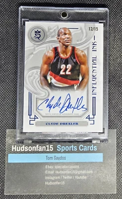 Clyde Drexler 2023-24 Topps Royalty влиятельные чернила #II-CD с автографом 12/15 Портленд - Изображение 1 из 4