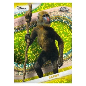 Mini refractor de diamante amarillo Topps Chrome Disney Rafiki #196 2025 - Imagen 1 de 3