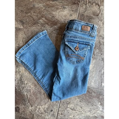 Jordache Girls Flare bootcut Jeans Size 5S Light Wash Denim Classic Cute - Image 1 of 4
