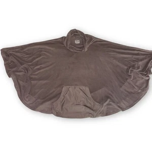 Poncho Planet by Lauren G imitación cuero/gamuza como capa tostado relajado para mujer OS - Imagen 1 de 6