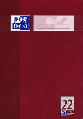 OXFORD Schulheft DIN A4 Kariert 22