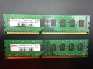 TakeMS 8GB (2x4GB) DDR3 TMS4GB364E081-139EM 1333Mhz CL9 #R1032 - Bild 1 von 3