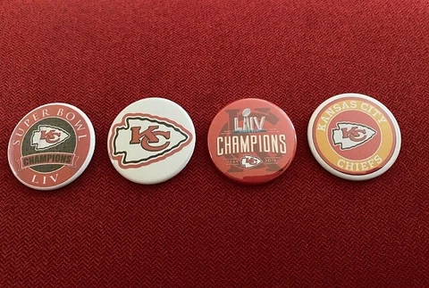 Kansas City Chiefs Super Bowl Champions memorabilia -  4 x 1.75" fridge magnets Cover