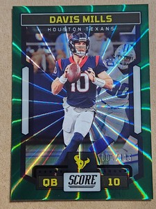 2023 Score Spokes Davis Mills 1 Houston Texans 004/115 NFL Football Card