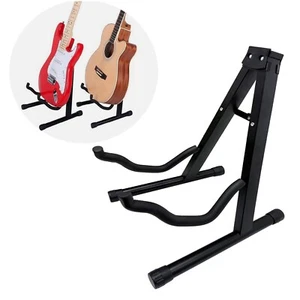 1 Stück Boden Stativ A-Typ Klappbar Gitarrenständer Halter Musikinstrument Halterung - Bild 1 von 20