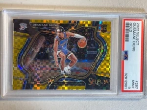 Ousmane Dieng PSA 9 2022-23 Panini Select /10 Gold Prizm Courtside Rookie RC 267 - Picture 1 of 2