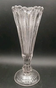 Antike Royal Works Glas Vase - National Glass Company EAPG Ohio 1899-1903 -... - Bild 1 von 13