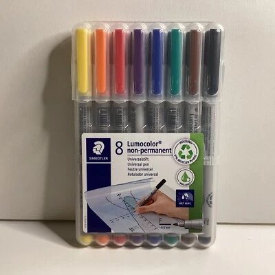 P080 Staedtler Lumocolor Non-Permanent F 8 Stück Marker - Bild 1 von 3
