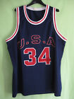 Maillot Basket USA #34 vintage Shirt Etats Unis Made in USA Jersey - XL