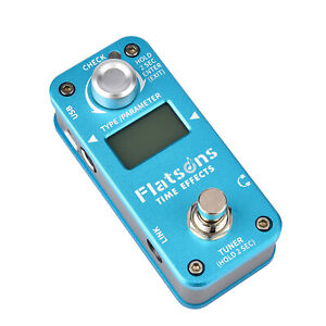 Flatsons Time Effects Pedal for Guitar Processor Built-in Delay Reverb Tuning 