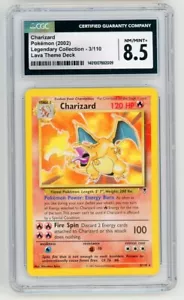 Pokémon 2002 Charizard 3/110 Legendary Collection Non-Holo Lava Theme CGC 8.5 - Picture 1 of 2