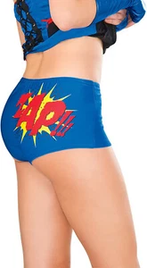 Rubie's Women's DC Comics Supergirl Boy Shorts (One Size) Fits up to Size 8 - Picture 1 of 3