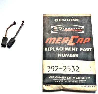 New Mercury OEM 392-2532 Quicksilver Brush Set Kiekhaefer MerCap P/N 3922532 NOS - Image 1 of 4