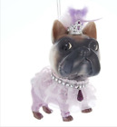 Kurt Adler Christmas Royal Splendor Dog Pug Glass Ornament 5'' New 2020 T2770