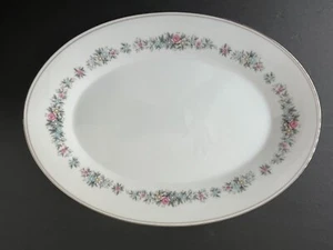 NORITAKE CYNTHIA Muster Blumen Blumen Design Servierplatte Tablett #6666 - Bild 1 von 5