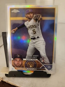 2023 Topps Chrome Update Garrett Mitchell Refractor Rookie Debut RC #USC56 - Picture 1 of 2