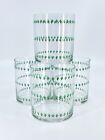 4 verres à double roche vintage ludiques avec lunettes à boire design arbre de Noël