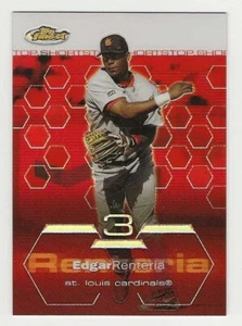2003 Topps Finest Refractor #058 Edgar Renteria St. Louis Cardinals BV$2.50 #58 - Picture 1 of 1