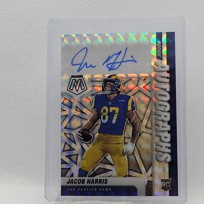 2021 Panini Mosaic Football Jacob Harris Rookie Autographs Mosaic Prizm RC - Image 1 of 2