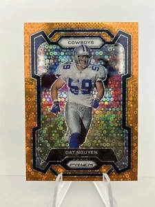 2023 Panini Prizm Football Dat Nguyen Orange Disco - Picture 1 of 2