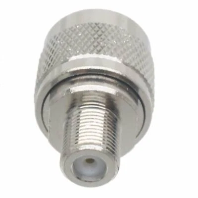 Adapter N plug male to F TV female jack Zinc Alloy ROHS RF connector Imperial - Image 1 of 4