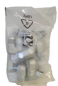 Parker 8-6 C50X-S 37° Flare Straight Thread 90º Winkel Menge 10 NEU! - Bild 1 von 4