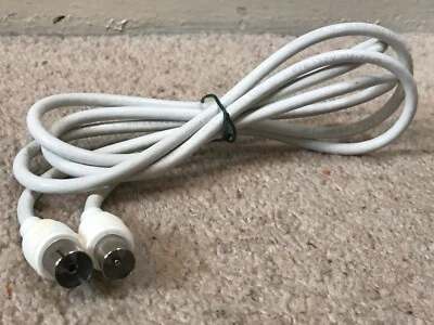 1.5 METRE / 5 FOOT BEDEA TELASS TV RADIO AERIAL LEAD ANTENNA CABLE WHITE GERMANY - Image 1 of 4