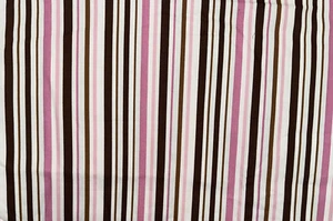 ROBERT KAUFMAN Pimatex Basics BKT 6002 Pink Brown Stripes 34" x 44" - Picture 1 of 4