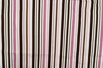 ROBERT KAUFMAN Pimatex Basics BKT 6002 Pink Brown Stripes  34" x 44" - Image 1 of 4