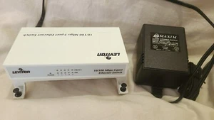 Leviton Ethernet Switch, 5-Port (10/100 MBps) (47611-5PT) - Picture 1 of 7