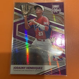 Jodainy Henriquez /249DPL 2020 Panini Elite Extra Edition Baseball Status PURPLE - Picture 1 of 2
