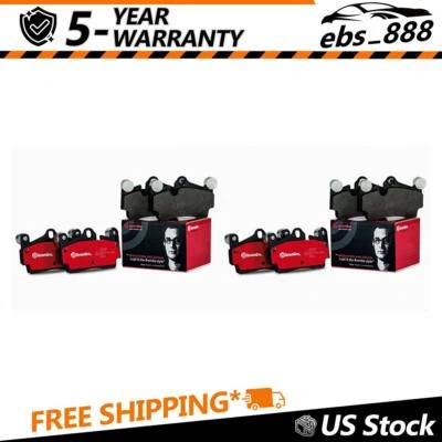 Juego de pastillas de freno de disco delanteras traseras Brembo para Infiniti QX60 2014 2015 2017 2018 Foto 1 de 4